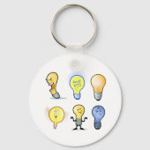 Lightbulb-tekens Sleutelhanger (Achterkant)