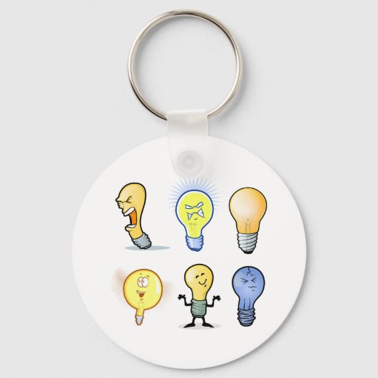 Lightbulb-tekens Sleutelhanger (Achterkant)