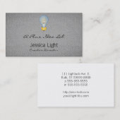 Lightbulb Visitekaartje (Voorkant / Achterkant)