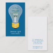Lightbulb Visitekaartje (Voorkant / Achterkant)