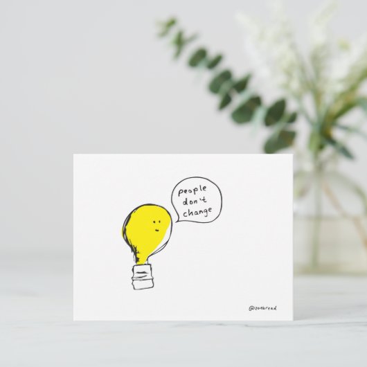 lightbulbbriefkaart briefkaart (Staand voorkant)