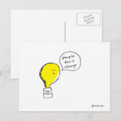 lightbulbbriefkaart briefkaart (Voorkant / Achterkant)