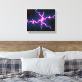Lightcleave - Fractal Art Canvas Afdruk (Insitu (Slaapkamer))