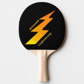 Lightening Bolt Ping Pong Paddle Tafeltennisbatje (Achterkant)