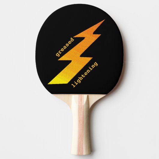 Lightening Bolt Ping Pong Paddle Tafeltennisbatje (Voorkant)