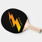 Lightening Bolt Ping Pong Paddle Tafeltennisbatje (Zijkant)