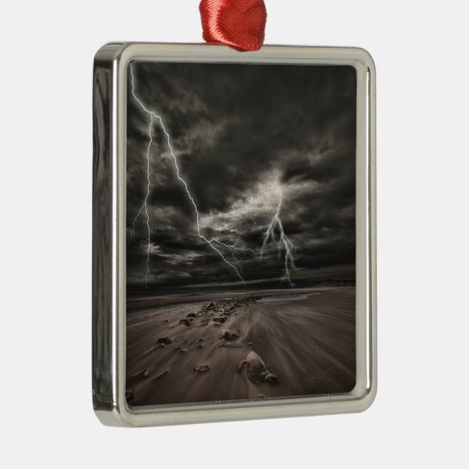 Lightening Strike-Ornament Metalen Ornament (Rechts)