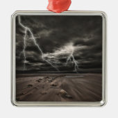 Lightening Strike-Ornament Metalen Ornament (Voorkant)