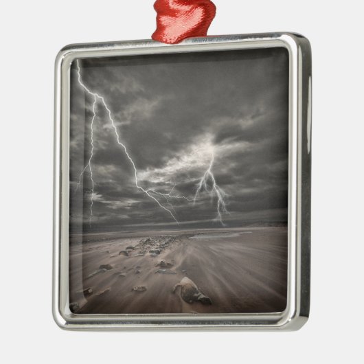 Lightening Strike-Ornament Metalen Ornament (Links)