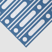 Lighter Blue Bone Inlay Dots Border Decoupage Tissuepapier (Detail)