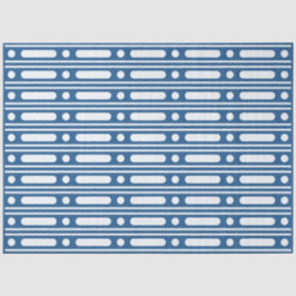 Lighter Blue Bone Inlay Dots Border Decoupage Tissuepapier