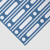 Lighter Blue Bone Inlay Dots Border Decoupage Tissuepapier (Detail)