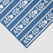 Lighter Blue Bone Inlay Floral Decoupage  Tissuepapier (Detail)