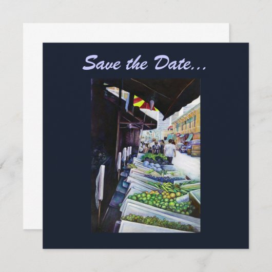 Lighter Side of Lavender Street, Singapore Save The Date (Voorkant / Achterkant)