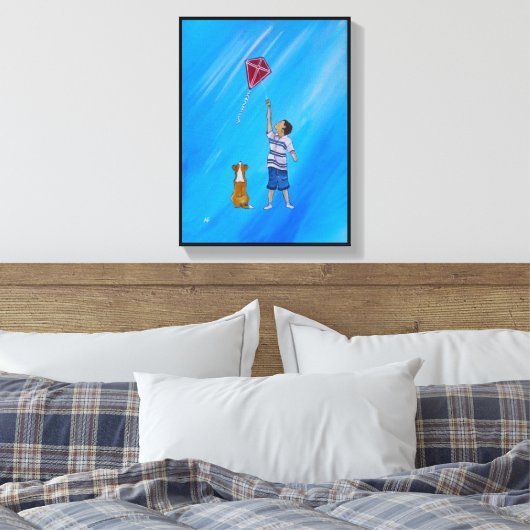 Lighter than Air Painting by Alfred Fox Canvas Afdruk (Insitu (Slaapkamer))