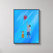 Lighter than Air Painting by Alfred Fox Canvas Afdruk (Voorkant)