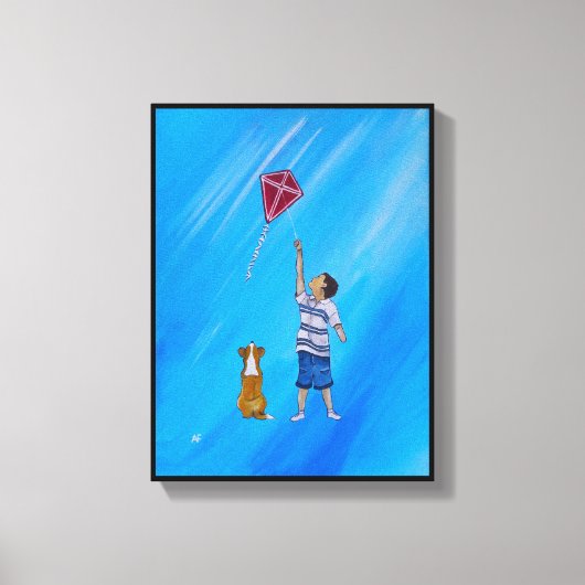 Lighter than Air Painting by Alfred Fox Canvas Afdruk (Voorkant)