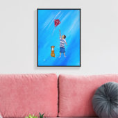 Lighter than Air Painting by Alfred Fox Canvas Afdruk (Insitu (Woonkamer))