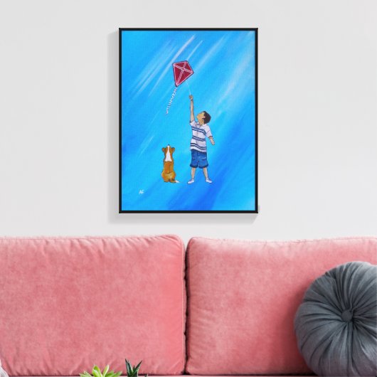 Lighter than Air Painting by Alfred Fox Canvas Afdruk (Insitu (Woonkamer))