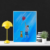 Lighter than Air Painting by Alfred Fox Canvas Afdruk