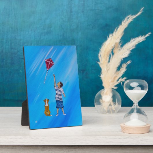 Lighter than Air Painting by Alfred Fox Fotoplaat (Zijkant)