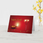 Lightful Diwali - Wenskaart Kaart (Gele Bloem)
