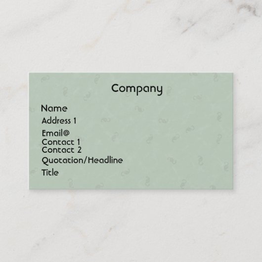 Lightgreen Profile Card Visitekaartje (Voorkant)