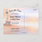 Lighthouder slaat de Datum Fotokaart op Aankondigingskaart (Achterkant)