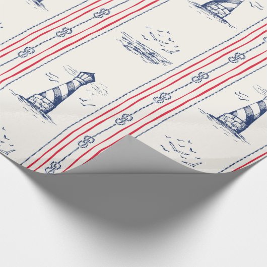 Lighthouderpatroon Cadeaupapier (Hoek)