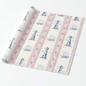 Lighthouderpatroon Cadeaupapier (Uitgerold)