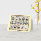 Lighthoues of Louisiana Greeting Card Kaart (Gele Bloem)