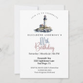 Lighthouse 100th Birthday Kaart (Voorkant)