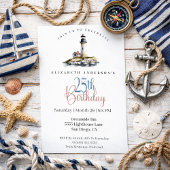 Lighthouse 25th Birthday Kaart