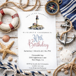 Lighthouse 30th Birthday Kaart