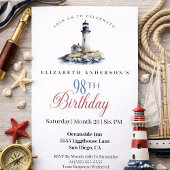 Lighthouse 98th Birthday Kaart