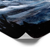 Lighthouse and Storm Watercolor Poster (Hoek)