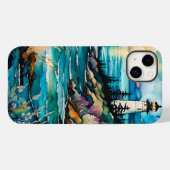 Lighthouse Bay Mountain Wildflower Garden Case-Mate iPhone Case (Achterkant (horizontaal))