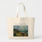 Lighthouse Beach Bag Grote Tote Bag (Voorkant)