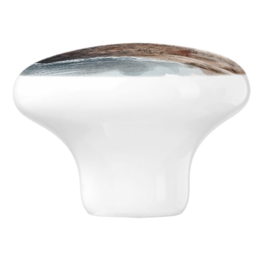 Lighthouse Beach Seaside kustlandschap Keramische Knop (Zijkant)