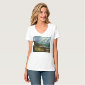 Lighthouse Beach T-shirt voor dames (Voorkant volledig)