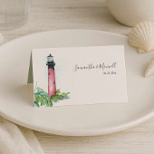Lighthouse Beach Trouwtafel Plaats Kaarten Plaatskaartje