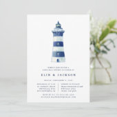 Lighthouse Beach | Uitnodiging voor een repetitied (Staand voorkant)