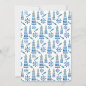 Lighthouse Beach Waterverf Handbeschilderd Kaart (Achterkant)