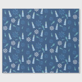 Lighthouse Beach Waterverf Handgeschilderd Outdoor Cadeaupapier (Vlak)