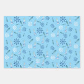 Lighthouse Beach Waterverf Handgeschilderd Outdoor Inpakpapier Vel (Voorkant 3)