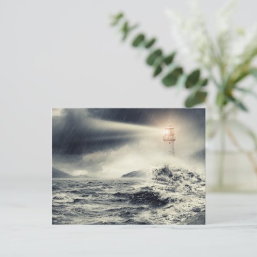 Lighthouse Beacon Briefkaart (Staand voorkant)