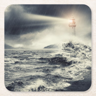 Lighthouse Beacon Kartonnen Onderzetters
