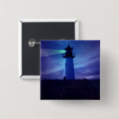 Lighthouse Beacon Pin Vierkante Button 5,1 Cm (Voorkant /achterkant)
