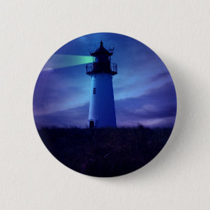 Lighthouse Beacon Round Button