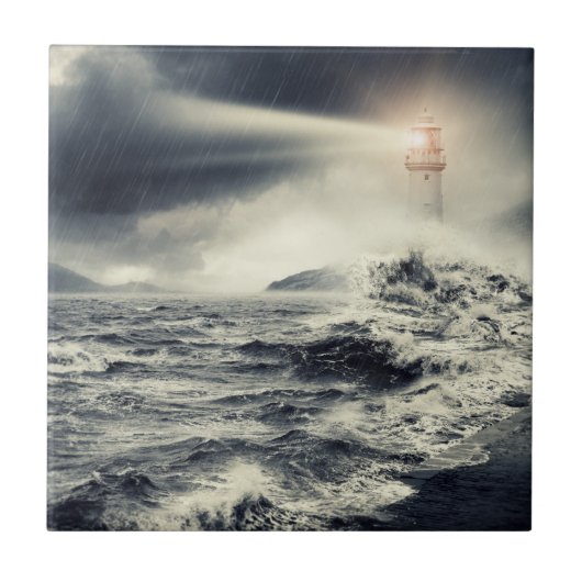 Lighthouse Beacon Tegeltje (Voorkant)